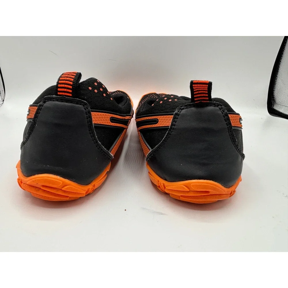 L-RUN Men's Water Shoes EU 47 US 13 Black Orange Barefoot Beach Quick Dry Hiking